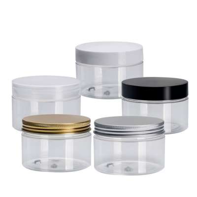 100ml medical beans cosmetic packaging PET Eye cream jar with aluminum lids