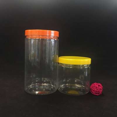 30ml 50ml 100ml 120ml 200ml 250ml 500ml Cosmetic Packaging Clear Amber Black Pet Plastic Cream Jar With Plastic Lid