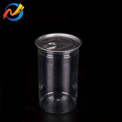 BPA free 750ml wide mouth plastic jars easy open cans for food