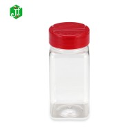 Factory price 9oz Butterfly flip top cap clear plastic spice jars packaging