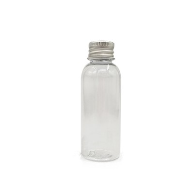 Empty 15ml 30ml 50ml Clear Plastic Bottles With Aluminum Caps